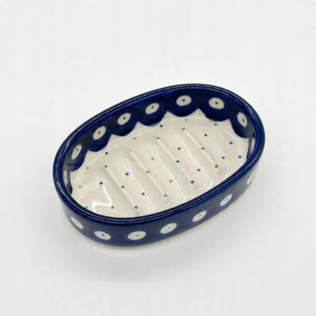 Handbemalte Seifenschale aus Bunzlauer Keramik. Traditionelles Design.