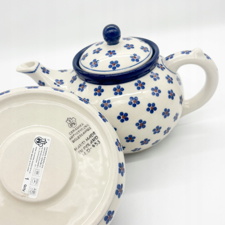 Teekanne Bunzlauer Keramik Teekanne Handbemalt Handgemacht 0,9l