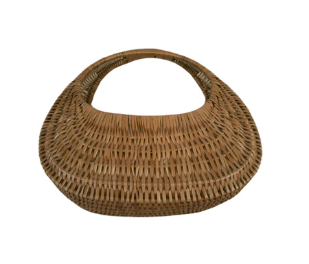 Einkaufskorb aus Weide Braun 40x23x34 cm "Schnecke"