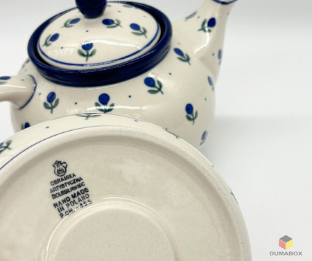 Set Kanne und Teelichthalter Stövchen Bunzlauer Keramik