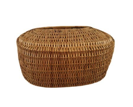 Einkaufskorb aus Weide Braun 40x23x34 cm "Schnecke"