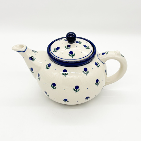 Teekanne Bunzlauer Keramik Teekanne mit Sieb Handgemalt Handgemacht
